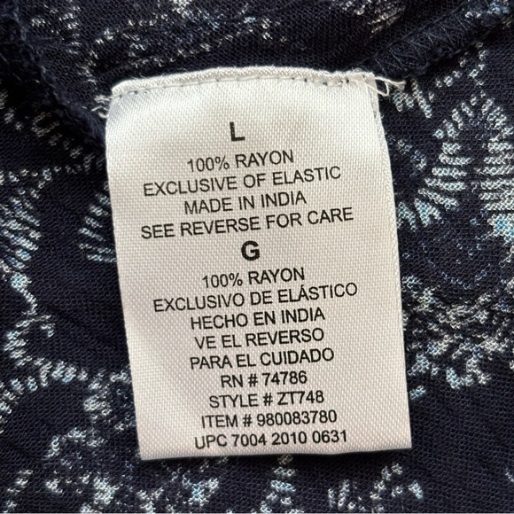 Bila Floral Print Asymmetrical Boho Sleeveless Maxi Dress Size Large - Picture 9 of 10